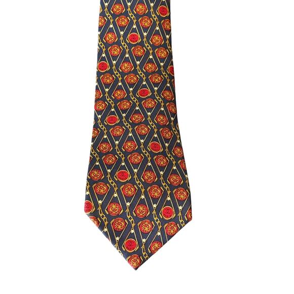 #6 Chanel CC Silk Tie* 100% silk! pre-loved excellent condition